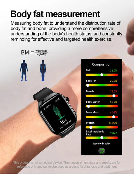 2025 New For Xiaomi Five organ examination Smart Watch Men ECG+PPG Uric Acid Blood Fat Bluetooth Call Sports Health Smartwatches