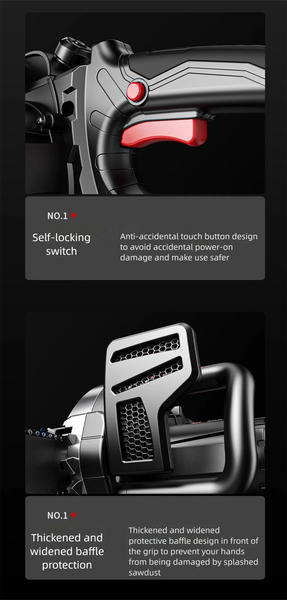 16 Inch High Power Electric Chain Saws Handheld Woodworking Cutting Wood Electric Saws Electric Chain Saw For Felling Cutting