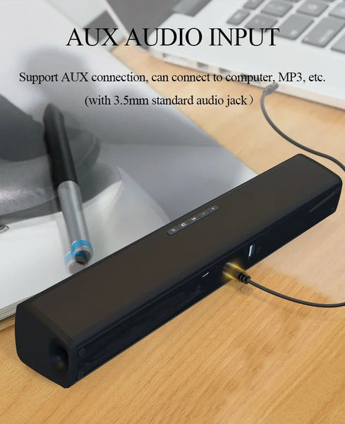 Super Powerful Sound Bar Portable Wireless Bluetooth Speaker Surround Stereo Home TV Sound Box Subwoofer FM Radio caixa de som