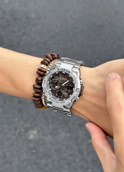 Men’s Eco Drive Watch – Solar + Motion Power, Multifunctional Chronograph