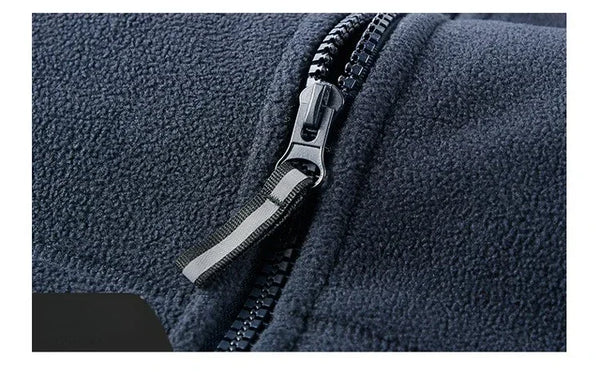 Men's Norwegian Fleece Hooded Jacket – Thick Plus Size Autumn/Winter Outdoor Coat, Warm Couple Fleece Outerwear