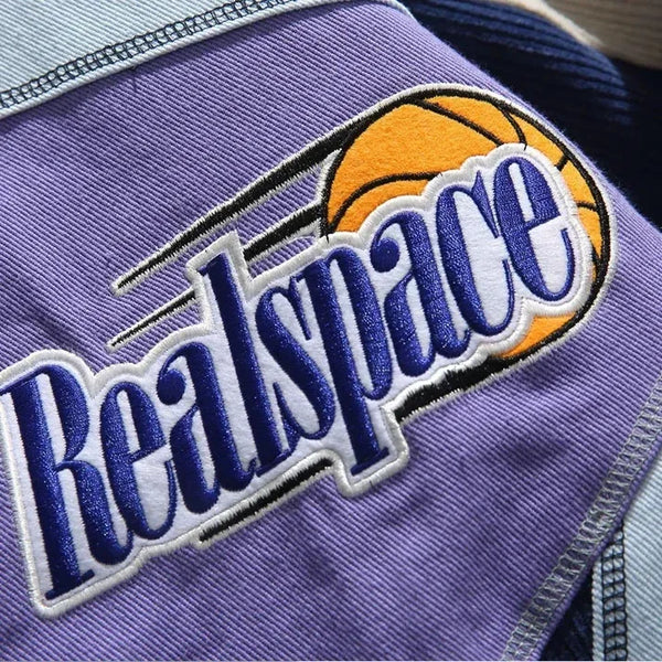 Y2K Hip Hop Varsity Jacket Men Women Oversized Retro Baseball Streetwear