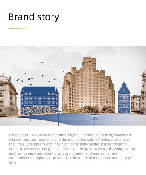 Shanghai Men's Luxury Automatic Watch – Sapphire, Double Calendar, Waterproof