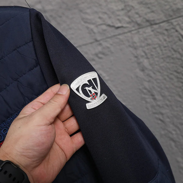 Men's Norway Winter Cotton Jacket – Outdoor Stand Collar Spliced Casual Coat, Warm Padded Outerwear