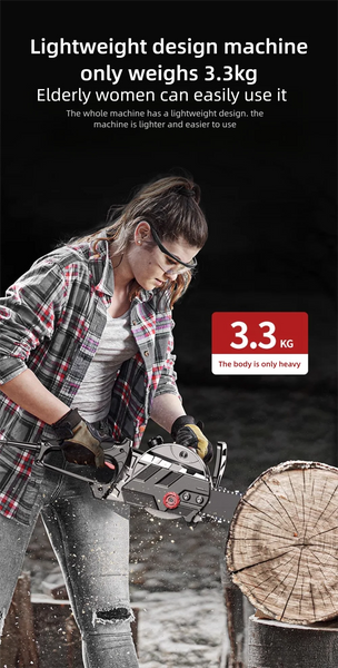 16 Inch High Power Electric Chain Saws Handheld Woodworking Cutting Wood Electric Saws Electric Chain Saw For Felling Cutting