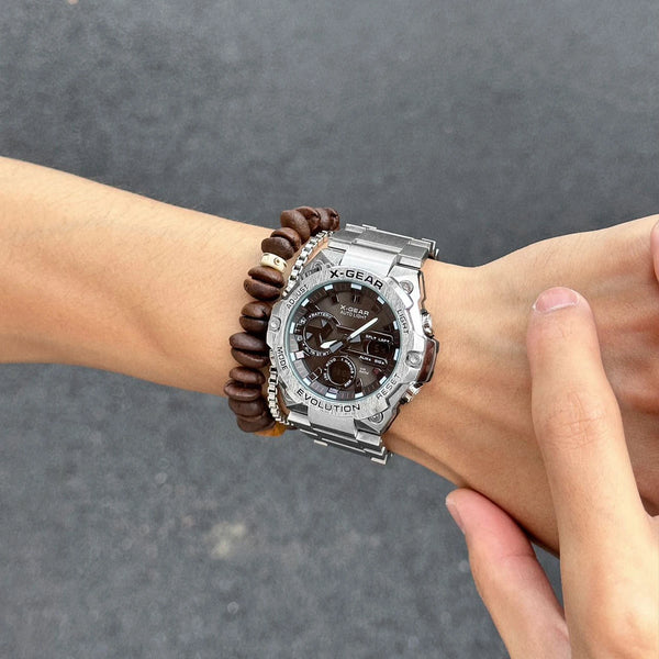 Men’s Eco Drive Watch – Solar + Motion Power, Multifunctional Chronograph