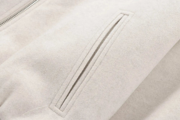 MUJER 2025 Women's Fleece Bomber Jacket – Soft Cropped Zip-Up Sports Coat, Long Sleeve Winter Outerwear