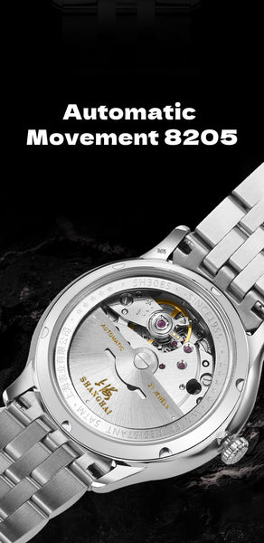 Shanghai Men's Luxury Automatic Watch – Sapphire, Double Calendar, Waterproof