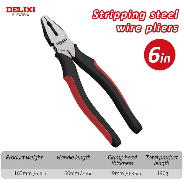 🔧 DELIXI ELECTRIC 3-Piece Pliers Set
Cut. Twist. Clamp. Conquer.
Upgrade your toolbox with this precision-engineered trio from DELIXI ELECTRIC—designed for serious grip and clean cuts every time.
🧰 Set Includes:
•
