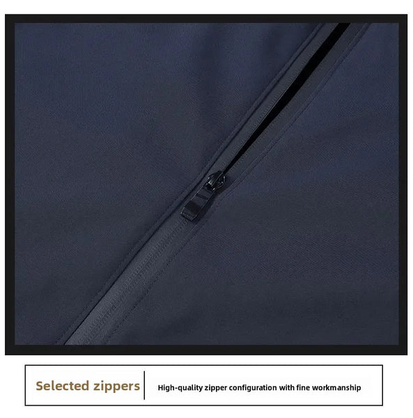 Thickened Fleece Jacket for Men – Ideal for Middle-Aged & Elderly Comfort