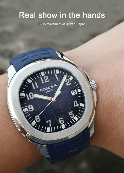 Specht&Sohne 40MM Men's Automatic Watch – Miyota 8215, Sapphire Crystal, 50M Waterproof Sport Design