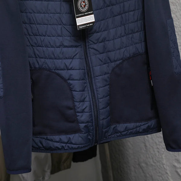 Men's Norway Winter Cotton Jacket – Outdoor Stand Collar Spliced Casual Coat, Warm Padded Outerwear