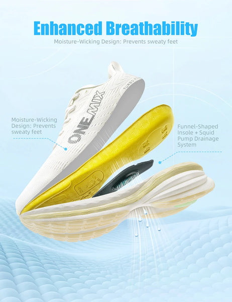 ONEMIX Men’s Running Shoes – Breathable, Wear-Resistant, Tech-Support Sneakers for Jogging & Sports