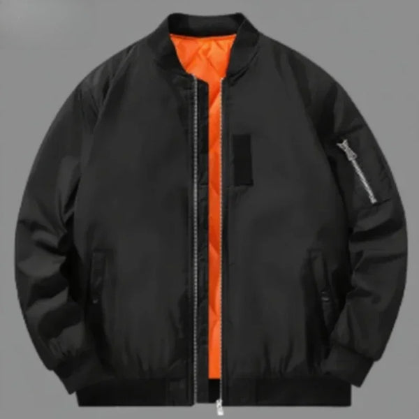 Men’s MA-1 Bomber Jacket – Retro Oversized Baseball Coat, Functional Short Jacket, American Brand Style