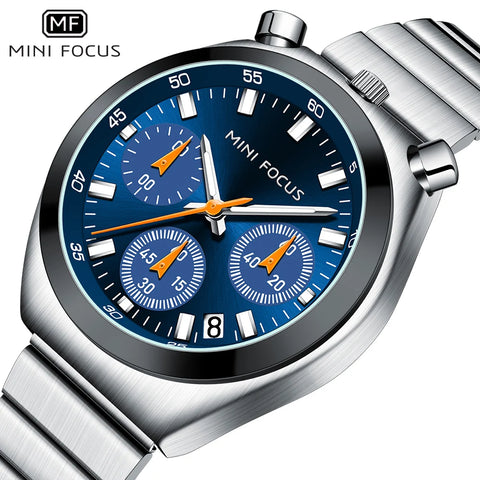 MINI FOCUS Women’s Gold Watch – Fashion Waterproof Steel Bracelet, Creative Design, Reloj Mujer