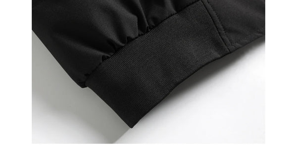 Men's Warm Bomber Jacket – Autumn Winter Hooded Windbreaker, Hiking Parka, Thermal Zip