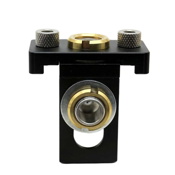 3 In 1 Adjustable Woodworking Drilling Guide Locator Puncher Tools Wood Doweling Jigs for Eccentric Wheel Wooden Panel Splicing