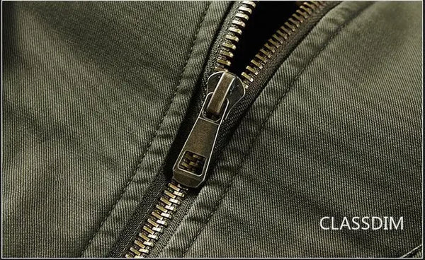 Men’s Winter Bomber Jacket – Fleece-Lined, Warm Cotton Parka, Casual Down Coat, Size 5XL