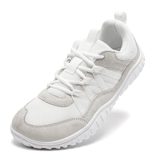 HOBIBEAR Wide Toe Walking Shoes – Non-Slip Mesh Sneakers for Men & Women, Breathable Lace-Up Outdoor Running Footwear