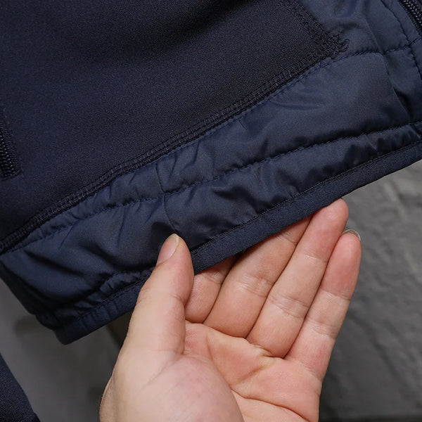 Men's Norway Winter Cotton Jacket – Outdoor Stand Collar Spliced Casual Coat, Warm Padded Outerwear