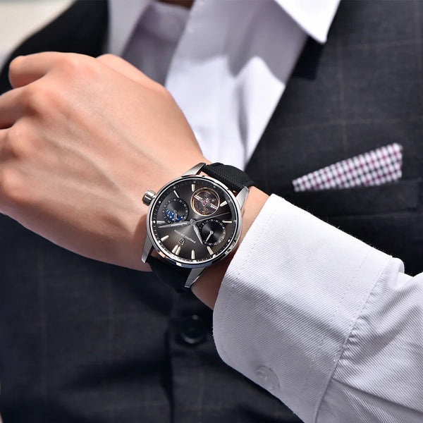 2025 Pagani Design Men's Luxury Automatic Watch – 41MM Stainless Steel Mechanical Timepiece, 100M Waterproof