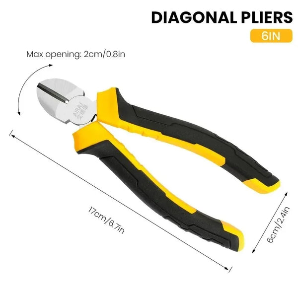 🧰 Household Heroes: 3 Essential Pliers for Every Fix
✨ Grip, Snip, Precision—All in One Set
🔧 Power Trio: Wire, Needle-Nose & Diagonal Pliers
💪 Built for DIY: 8", 6", and Diagonal Pliers That Deliver
🛠️ The