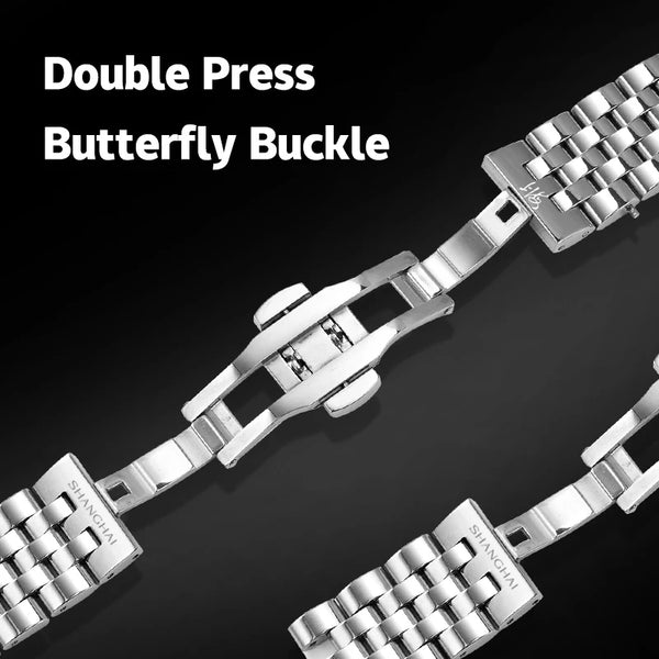 Shanghai Men's Luxury Automatic Watch – Sapphire, Double Calendar, Waterproof