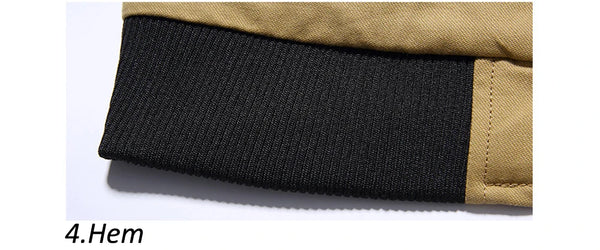 DIMUSI Men's Winter Bomber Jacket – Fleece-Lined, Stand Collar, Warm Casual Outerwear