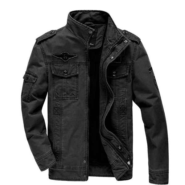 Air Force One Inspired Cargo Jacket – Men’s Army Style, M–6XL Sizes