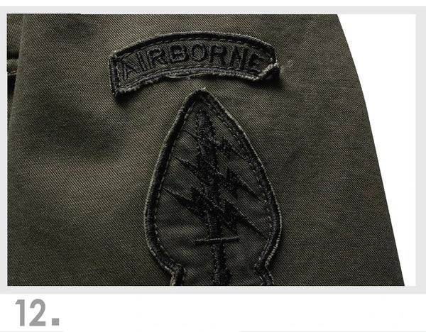 Air Force One Inspired Cargo Jacket – Men’s Army Style, M–6XL Sizes