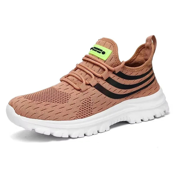 Men's Black Mesh Running Sneakers – Breathable Knit, Lightweight Fitness Shoes, Fashion-Forward Casual Athletic Footwear