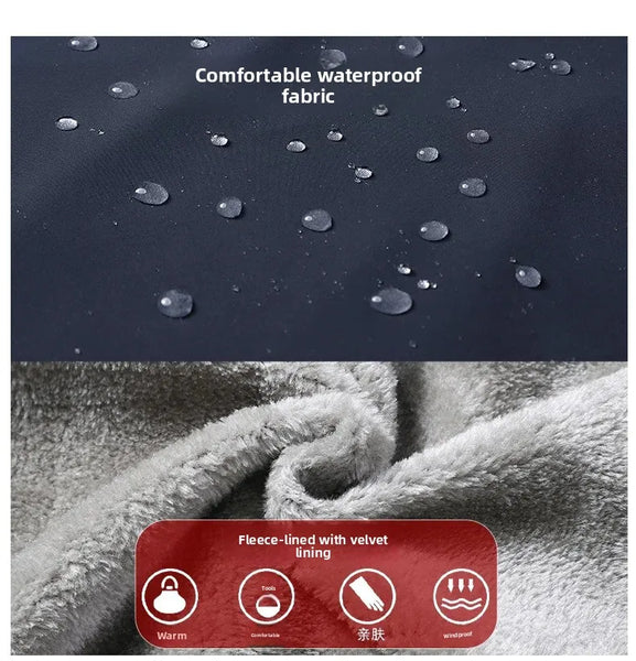 Thickened Fleece Jacket for Men – Ideal for Middle-Aged & Elderly Comfort