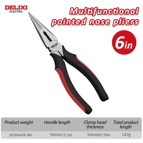 🔧 DELIXI ELECTRIC 3-Piece Pliers Set
Cut. Twist. Clamp. Conquer.
Upgrade your toolbox with this precision-engineered trio from DELIXI ELECTRIC—designed for serious grip and clean cuts every time.
🧰 Set Includes:
•
