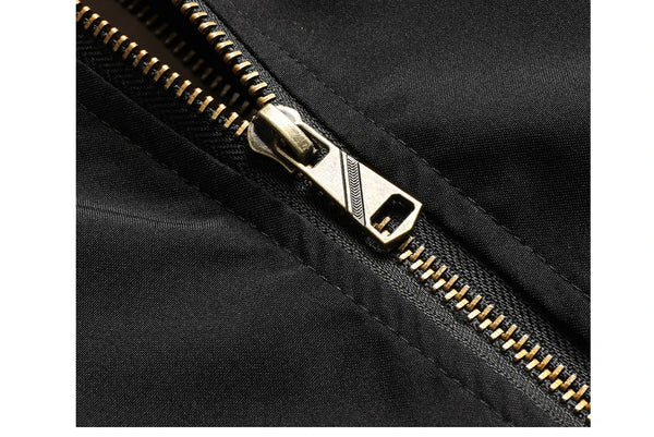 Men's Warm Bomber Jacket – Autumn Winter Hooded Windbreaker, Hiking Parka, Thermal Zip