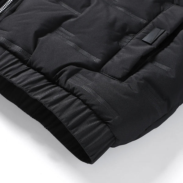 Men's Slim Fit Cotton Bomber Jacket – Thicken Padded Streetwear for Autumn & Winter