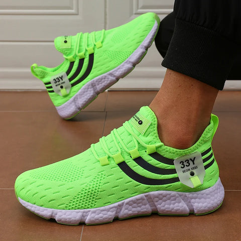 Luxury Brand Casual Sneakers – Men's & Women's Summer Running Shoes, Breathable Fashion Lace-Up Walking Footwear