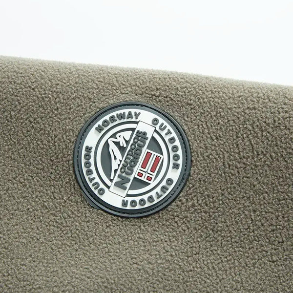 Norway Men's Plus Size Polar Fleece Jacket – Thick Double-Layer Hooded Winter Coat, Warm Fleece-Lined Outdoor Outerwear