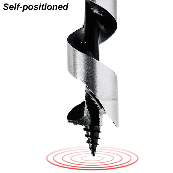 Extra Long Auger Drill Bit Set – Brad Point, Hex Shank, Deep Hole Woodworking Tools