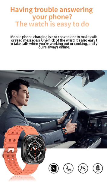 LAXASFIT 1.52" Smart Watch – Bluetooth Calling, Heart Rate & Fitness Tracker for Men & Women