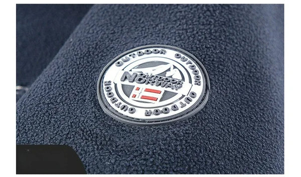 Men's Norwegian Fleece Hooded Jacket – Thick Plus Size Autumn/Winter Outdoor Coat, Warm Couple Fleece Outerwear