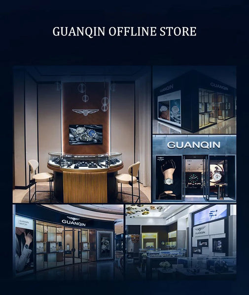 GUANQIN Men's Luxury Automatic Watch – Stainless Steel, Date, Week, Waterproof