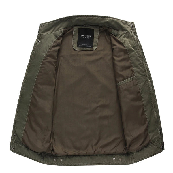 Air Force One Inspired Cargo Jacket – Men’s Army Style, M–6XL Sizes