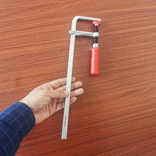 Allsome 120-300mm Wood Handle Guide Rail Clamps with Screw Action Arm  for Woodworking MFT Table and Cutting Track