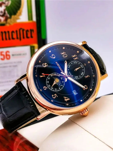 Luxury Men’s Skeleton Watch – Automatic Mechanical, Business Casual, Trendy Gift, European Style