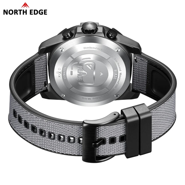 North Edge Blaze 2025 Solar Sports Watch – Waterproof, Night-Ready, Adventure-Driven