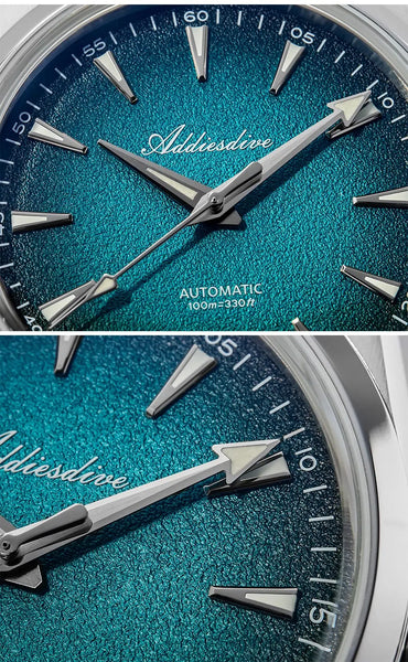 ADDIESDIVE Men's Automatic Mechanical Watch – Japan 8215 Movement, Bubble Mirror Glass, Super Luminous Luxury Dress Timepiece
