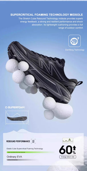 GOLDEN CAMEL Motion Control Sports Shoes – Men's & Women's All-Terrain Running Sneakers, Breathable Outdoor Jogging Footwear