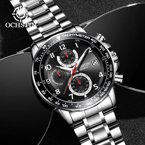 Ochstin 2024 Pilot Watch – Men’s Quartz, Waterproof, Street Style, Multi-Function Sports Timepiece