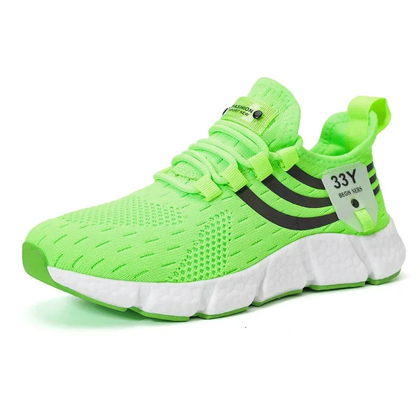 Luxury Brand Casual Sneakers – Men's & Women's Summer Running Shoes, Breathable Fashion Lace-Up Walking Footwear