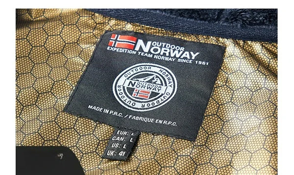 Men's Norwegian Fleece Hooded Jacket – Thick Plus Size Autumn/Winter Outdoor Coat, Warm Couple Fleece Outerwear